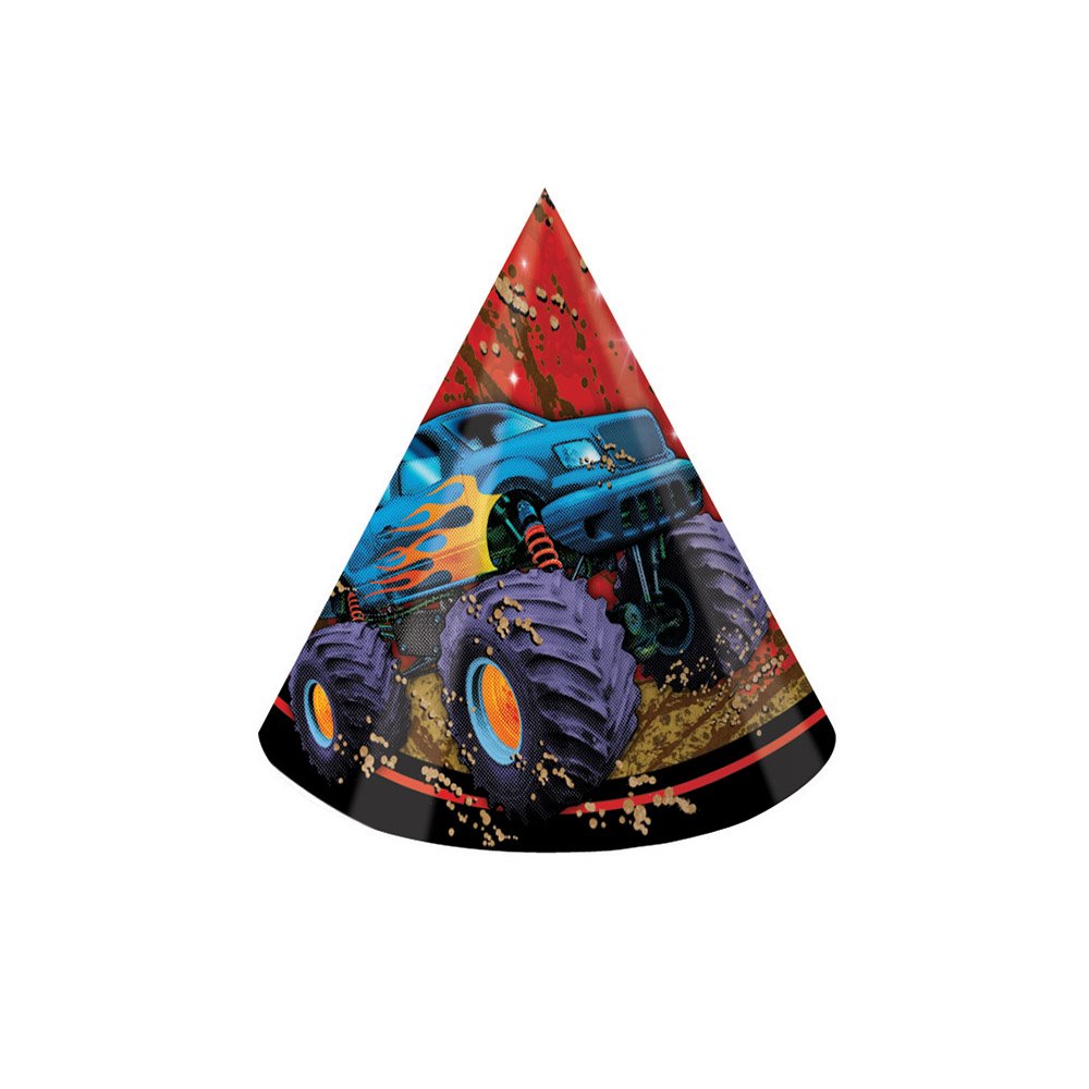 8-Count Child Size Birthday Party Hats, Mudslinger
