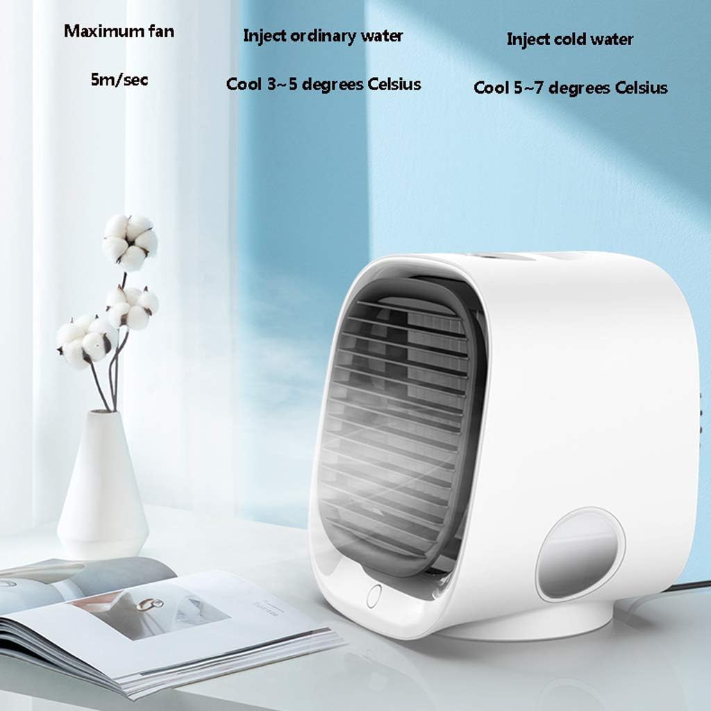 Portable Air Conditioner Oscillating Air Cooler Desk Fan Evaporative Air Mist Humidifier for Home Office