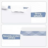 Vista 3 de Sobres de seguridad PANDRI 750#10, sobres autosellables sin ventanas, patrón de tinte de seguridad para correo empresarial seguro, facturas