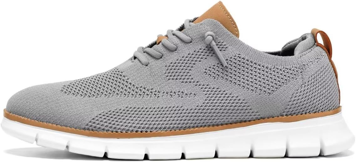 Men's Oxfords Business Shoes Fashion Mesh Casual Dress Walking Sneakers Comfortable Lightweight Soft Sole - Image 2