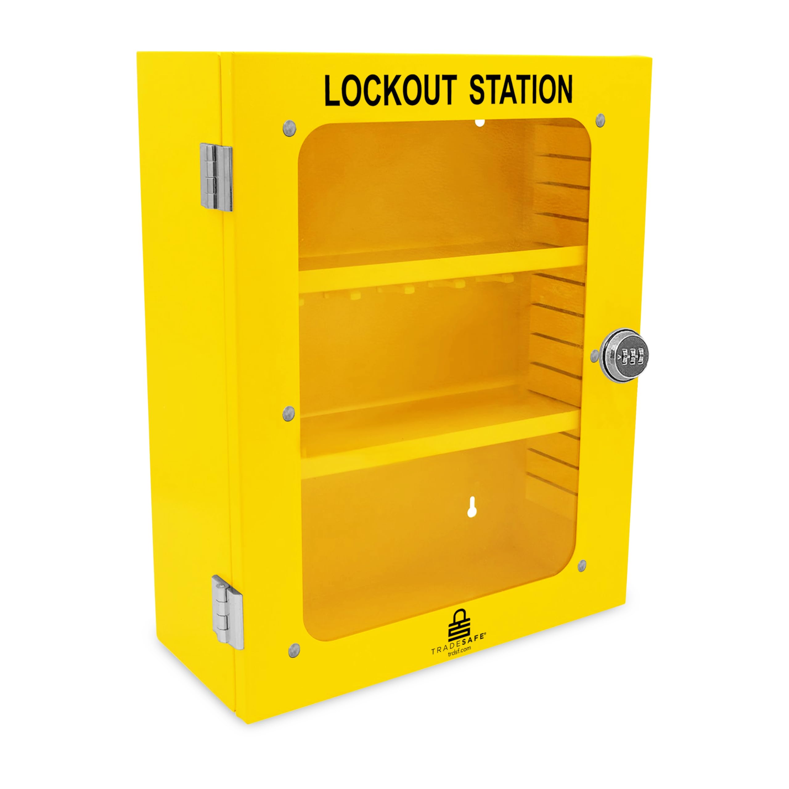TRADESAFE Lockout Tagout Cabinet, Lock Out Tag Out Station Unfilled - No Loto Devices Included, Wall-Mountable Lockout Tagout Station Cabinet, Loto Box 14-3/8 x 6-1/4 x 17-3/4 inches