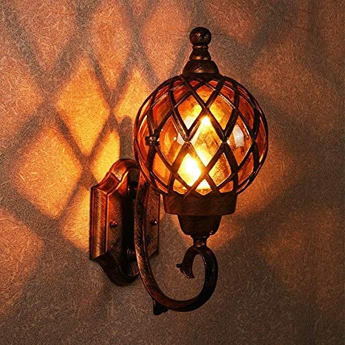 Lumière murale E27 en aluminium et verre pour éclairage extérieur