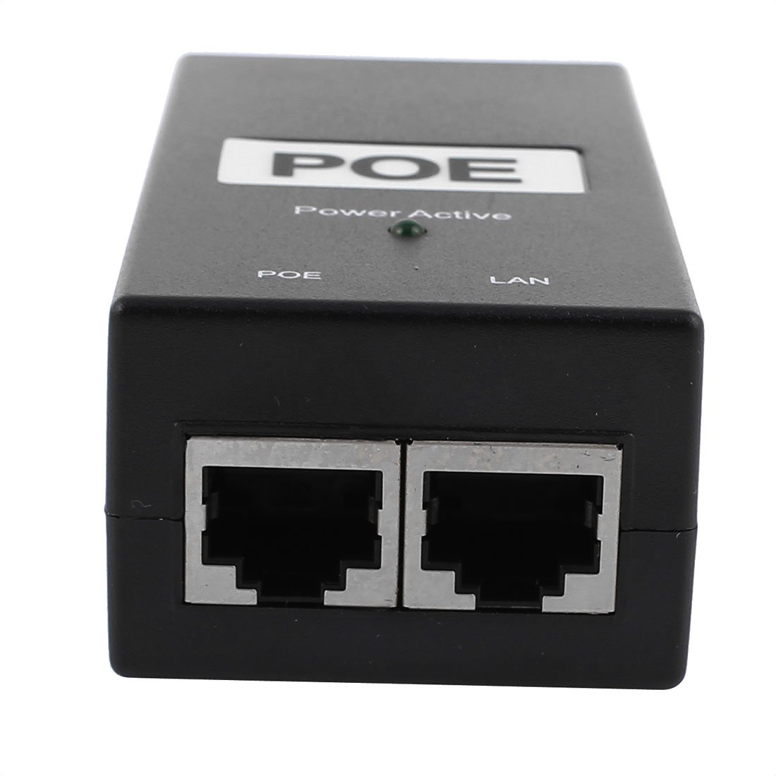 Aexit 2 sztuk 248 V 0.5A adapter przeÅ‚Ä…cznika Ethernet POE zasilacz wtryskiwacza(2Pcs 248 ν 0.5A adaptateur de commutateur Ethernet POE Power Injector Power Over