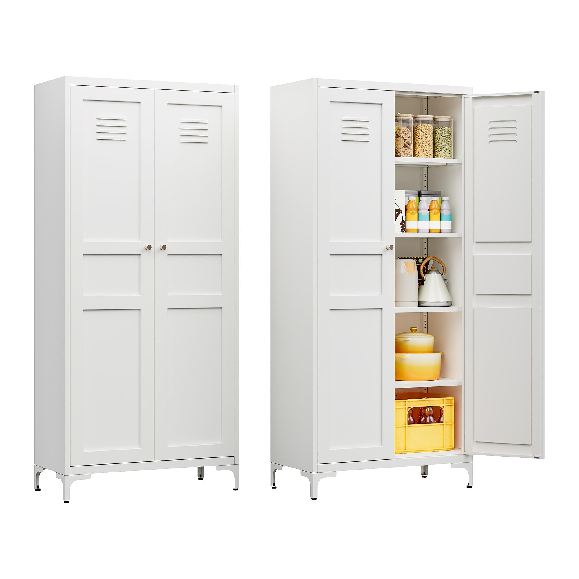 Amazon.com: LISSIMO 61'' Tall Kitchen Pantry, Kitchen Storage