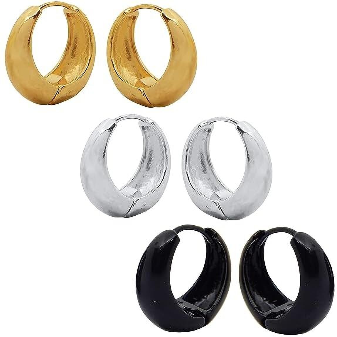 Style Wind Bollywood Styled Piercing Salman Khan Kaju Bali Earring, Golden Silver Black, Stylish Hoop Earrings-image-24