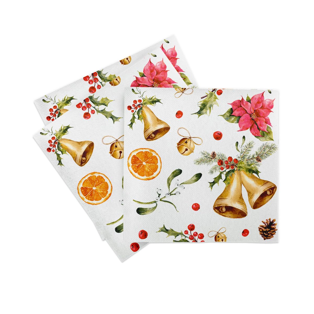 Serviette De Table Airlaid, 40 X 40 Cm, 1/4 De Pli - Blanc