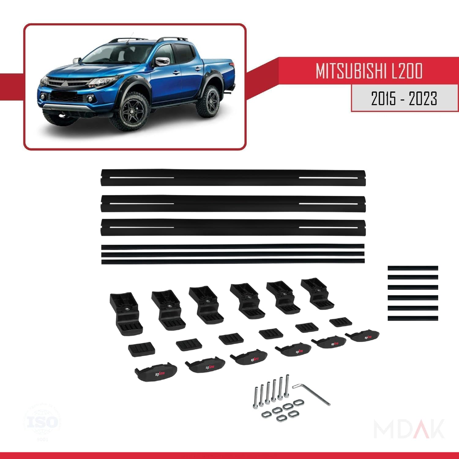Barre Tetto Portapacchi Per MG ZS 2018-2024 - 3 Barre Alluminio Grigio, Modello ACE-1, Carico 75 Kg