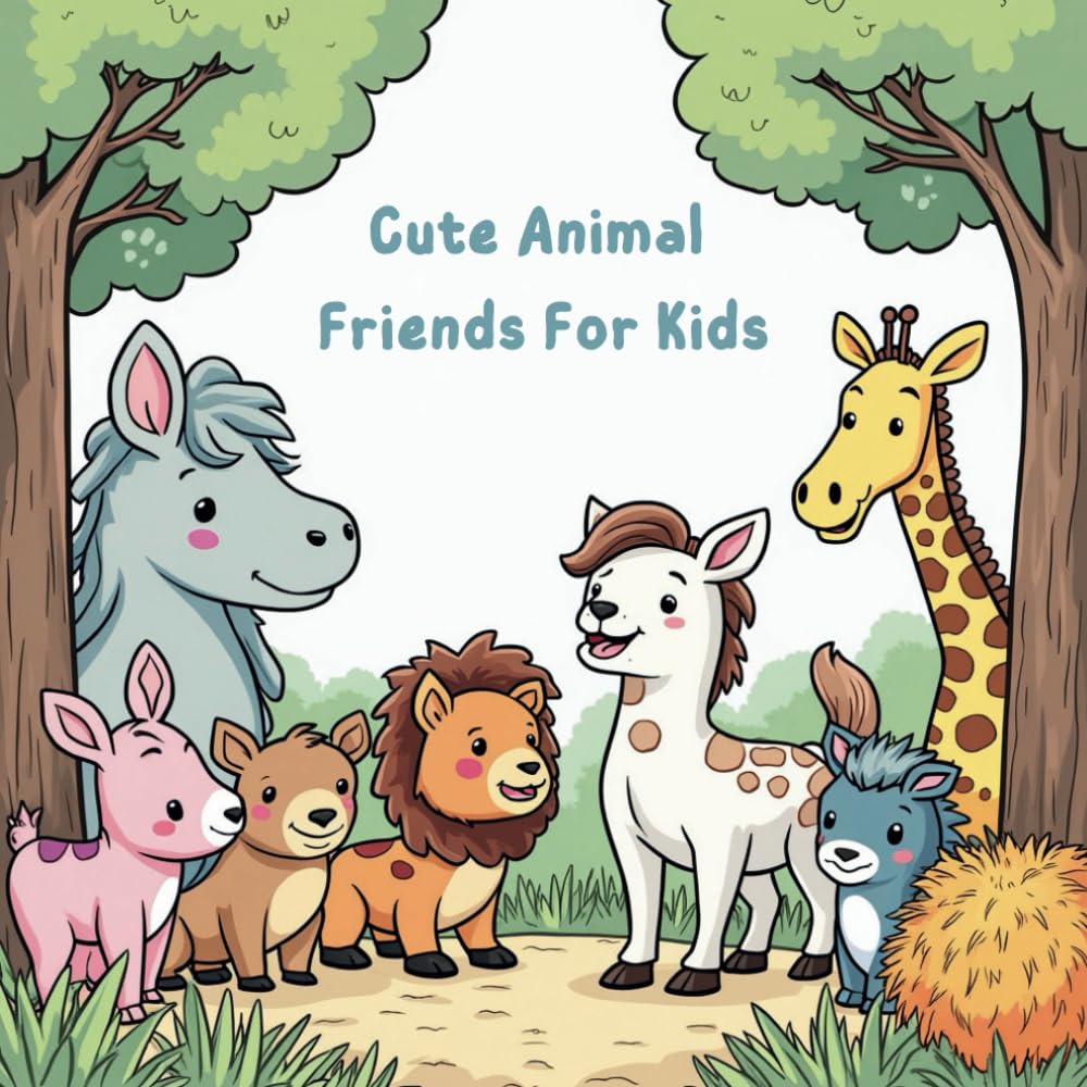 Cute Animal Friends for Kids: A Fun and Easy Coloring Book for Toddlers and Preschoolers (Color the World: A Creative Journey for All Ages)