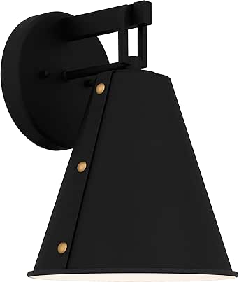 Quoizel Hyde 1-Light Matte Black Outdoor Wall Lantern