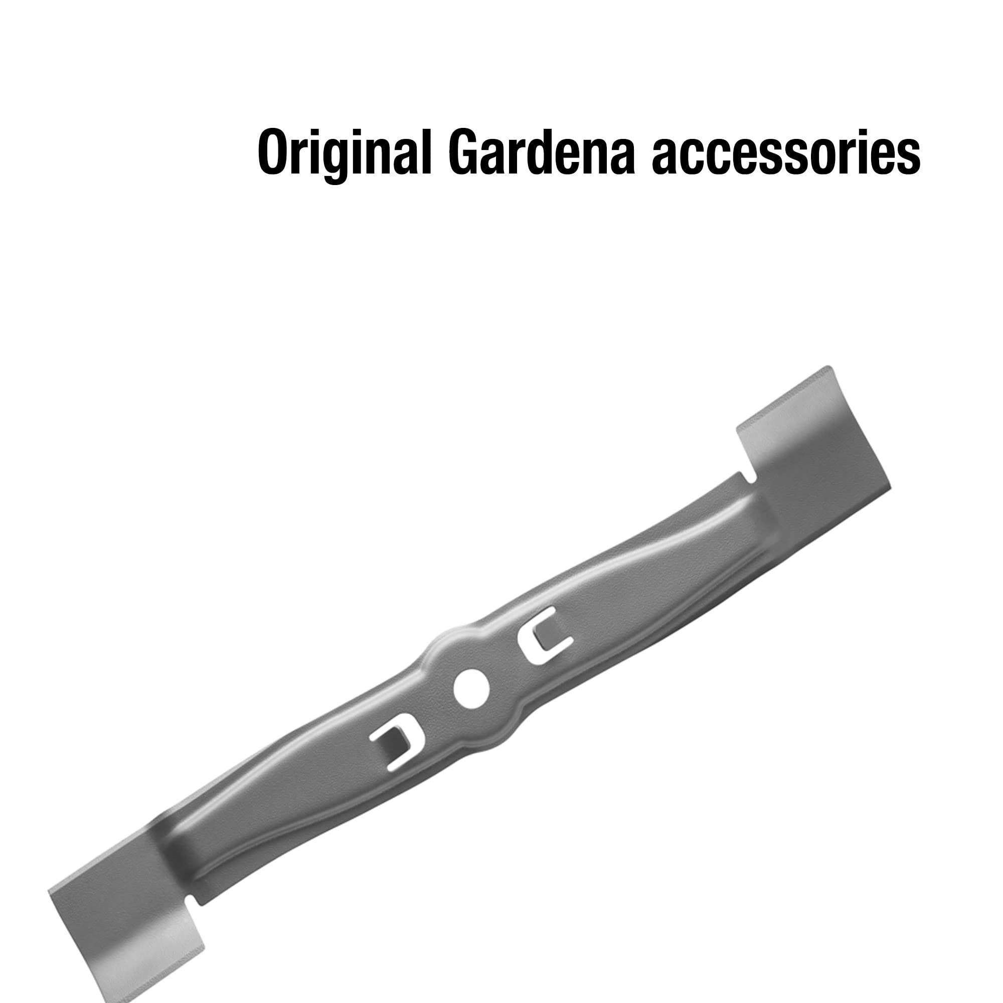 Image secondaire de Lame de rechange de Gardena : lame pour tondeuse électrique PowerMax 36 E, revêtement par poudre, accessoires d'origine Gardena
