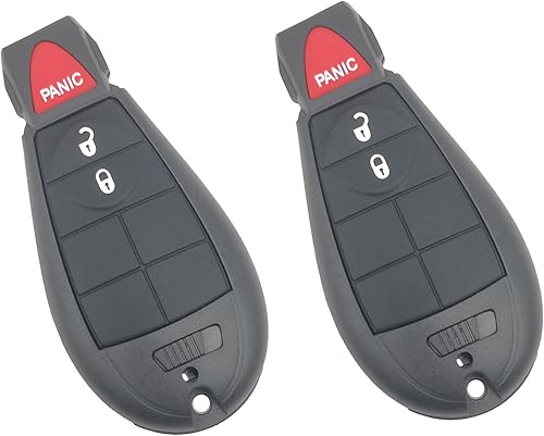 Funda de repuesto para llave remota de entrada sin llave para Dodge Ram Truck 1500 2500 3500 GQ4-53T 56046953 (2)