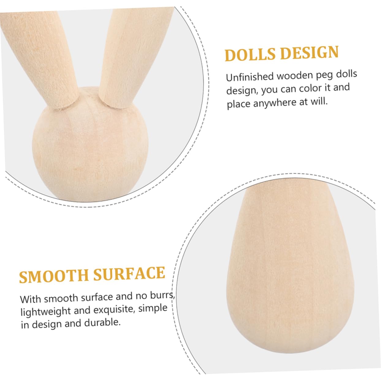 SHINEOFI 4 Juegos Títere De Conejito Figura De Conejo Diy Conejos De Bricolaje Decoraciones De Mesa Bricolaje Y Manualidades Suministros De Bricolaje Para Niños De Madera 12 Uds * 4