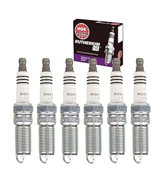 6 pc NGK Ruthenium HX Spark Plugs compatible with Ford F-150 3.5L V6 2011-2019