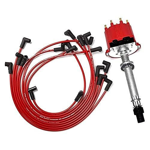 A-Team Performance - Distribuidor EFI TBI y cables de bujía - Compatible con SBC BBC GMC Chevrolet 1987-1997 5.0L 5.7L CK Pickup Truck Van Camaro
