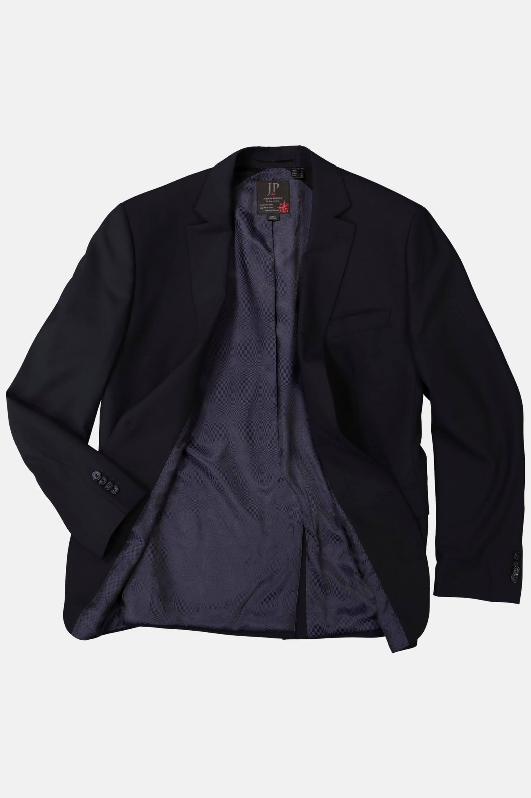 JP 1880 Sakko Zeus Flexnamic 80 cm-4 Hombres, Azul Oscuro, 60