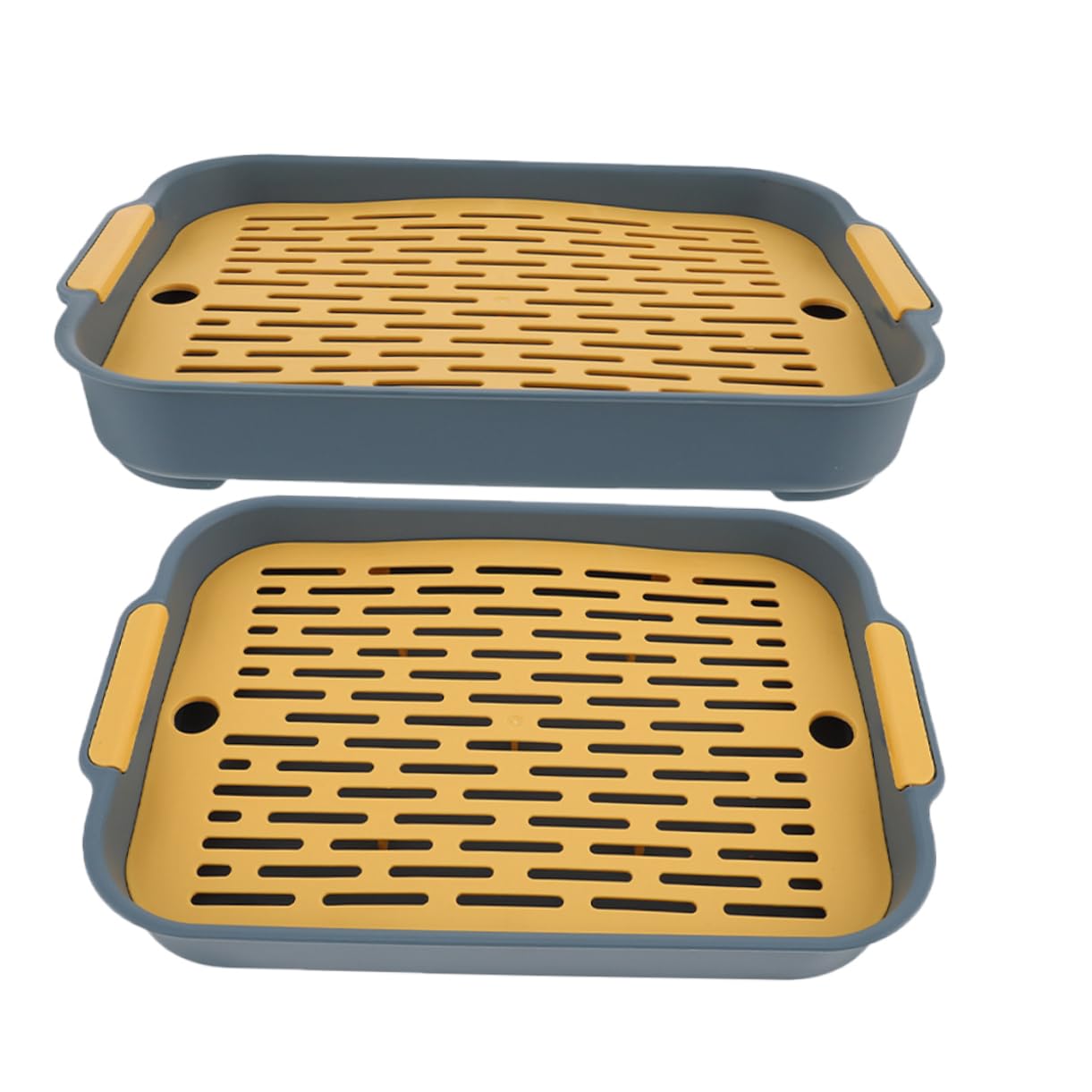 BESPORTBLE 6pezzi Vasca per Lettiera per Conigli e Piccoli Animali Design Compatto e Spazioso per Addestramento Toilette di Coniglietti Porcellini e Criceti Materiale Resistente