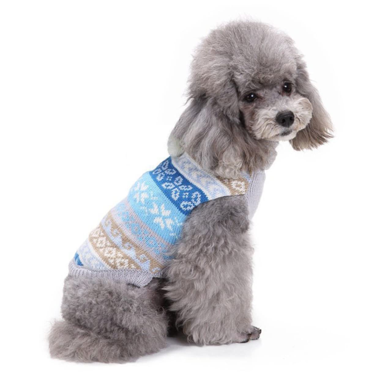 BESPORTBLE 3 Pz Vestiti per Cani Compagnia Maglione Natalizio per Animali Domestici Costume Cane Gatto di Natale Cappotto per Cani Natalizi Maglione Caldo Inverno Prodotti per Animali