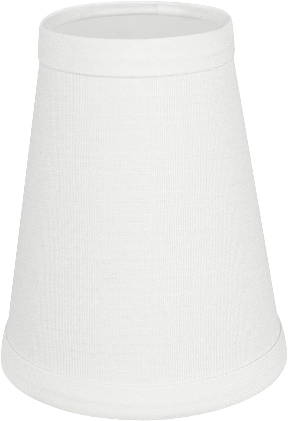 Aspen Creative 32080-9B, Hardback Empire Clip-On Chandelier Lamp Shade, Off-White, 2-1/2" Top x 4" Bottom x 5" Slant Height, Set of 9