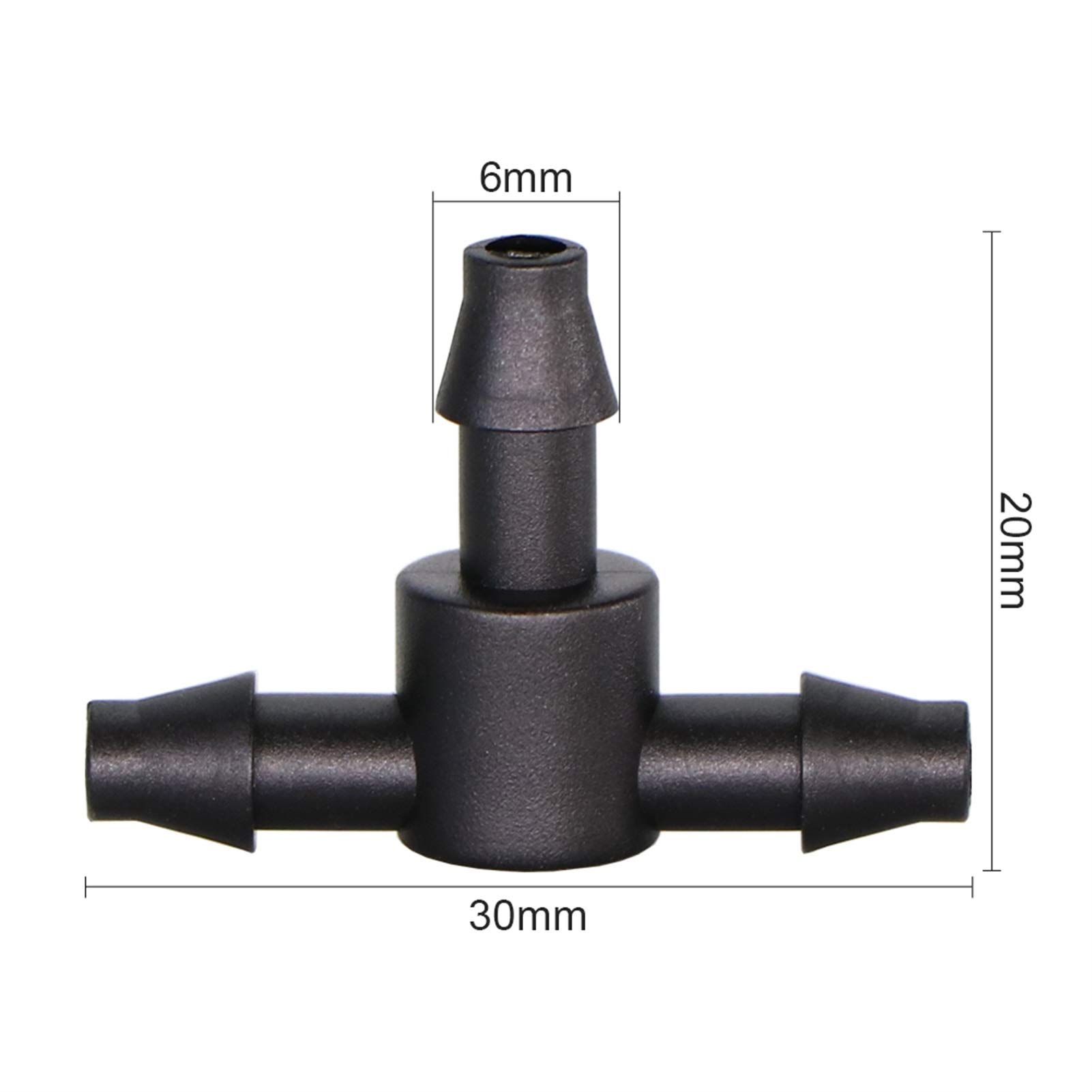 Gartenschlauchanschluss 1/4 "Schlauch Dripper Wasser T-Connector Kunststoff Barrett 4 / 7mm Rohrschlauch Gießkupplung Gelenkgarten Micro Tropf Bewässerungstool Für Gartenschlaucharmaturen