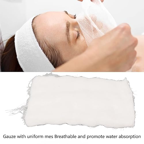 Miniatura 3 de 200 hojas desechables de gasa facial, transpirable, fuerte absorción, máscara de desintoxicación, gasa de belleza para tratamientos faciales de alta