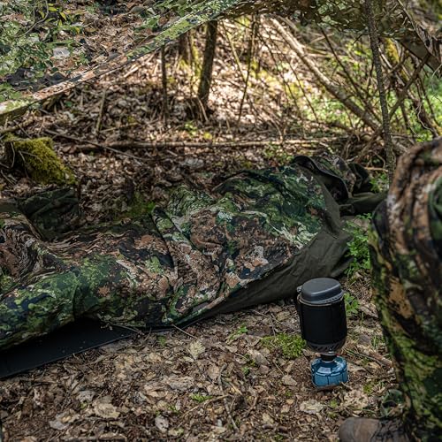 Mil-Tec Trilaminate Cubierta táctil impermeable ligera y transpirable para saco de dormir, con cierre de cremallera | Adecuada para varios sacos de dormir miniatura 4