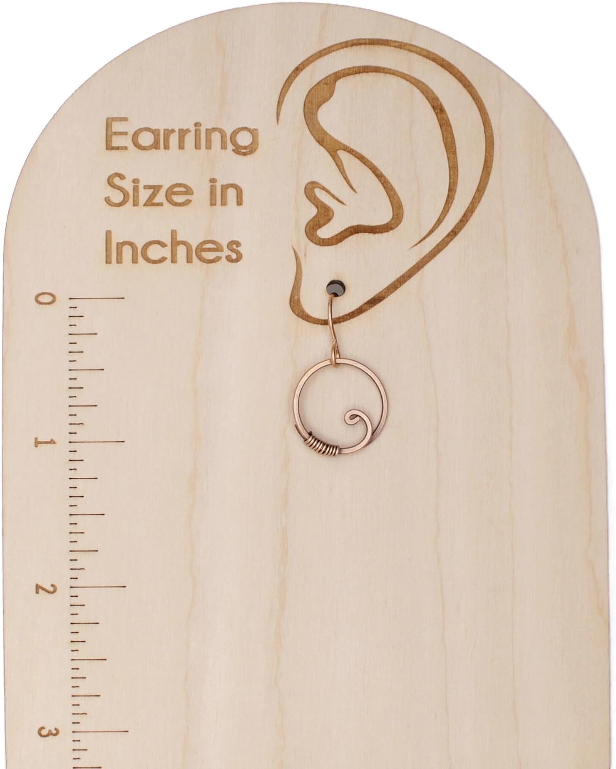Pillar of Salt Studio Handcrafted Solid Bronze Earrings Wire Wrapped Hoops (Antiqued Bronze, Small, 5/8" drop)