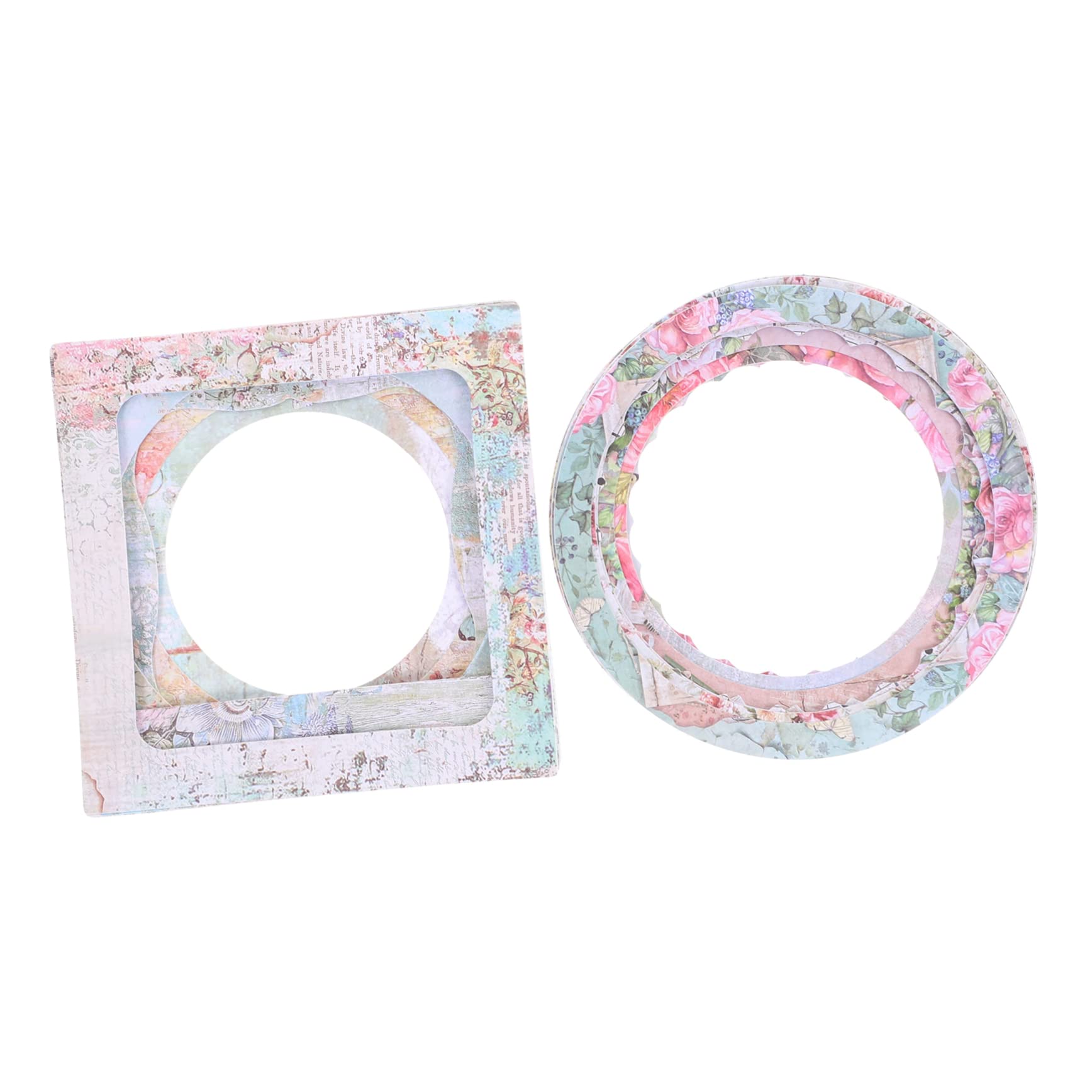 NUOBESTY 10sets Carta Decorativa per Scrapbook Materiale per Finestra Creativa per Album e Artigianato Manuale