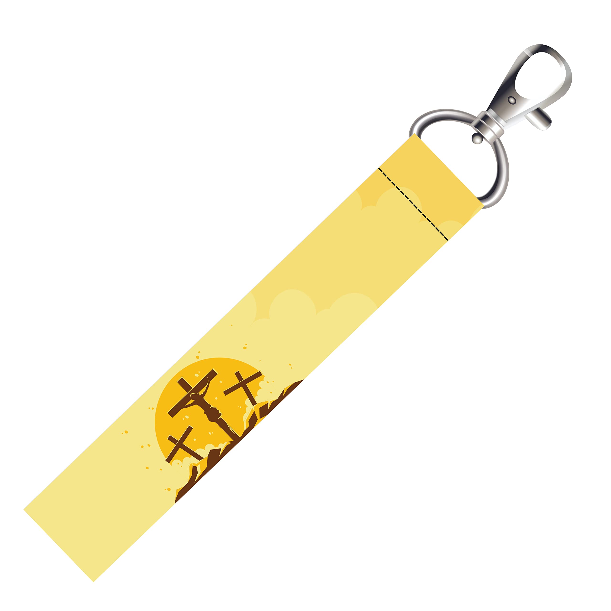 Jesus Cross God Lanyard Bag Tag with Swivel Lobster for Gift Luggage Bags Backpack Laptop Bags L X H 5 X 0.8 INCH-image-32