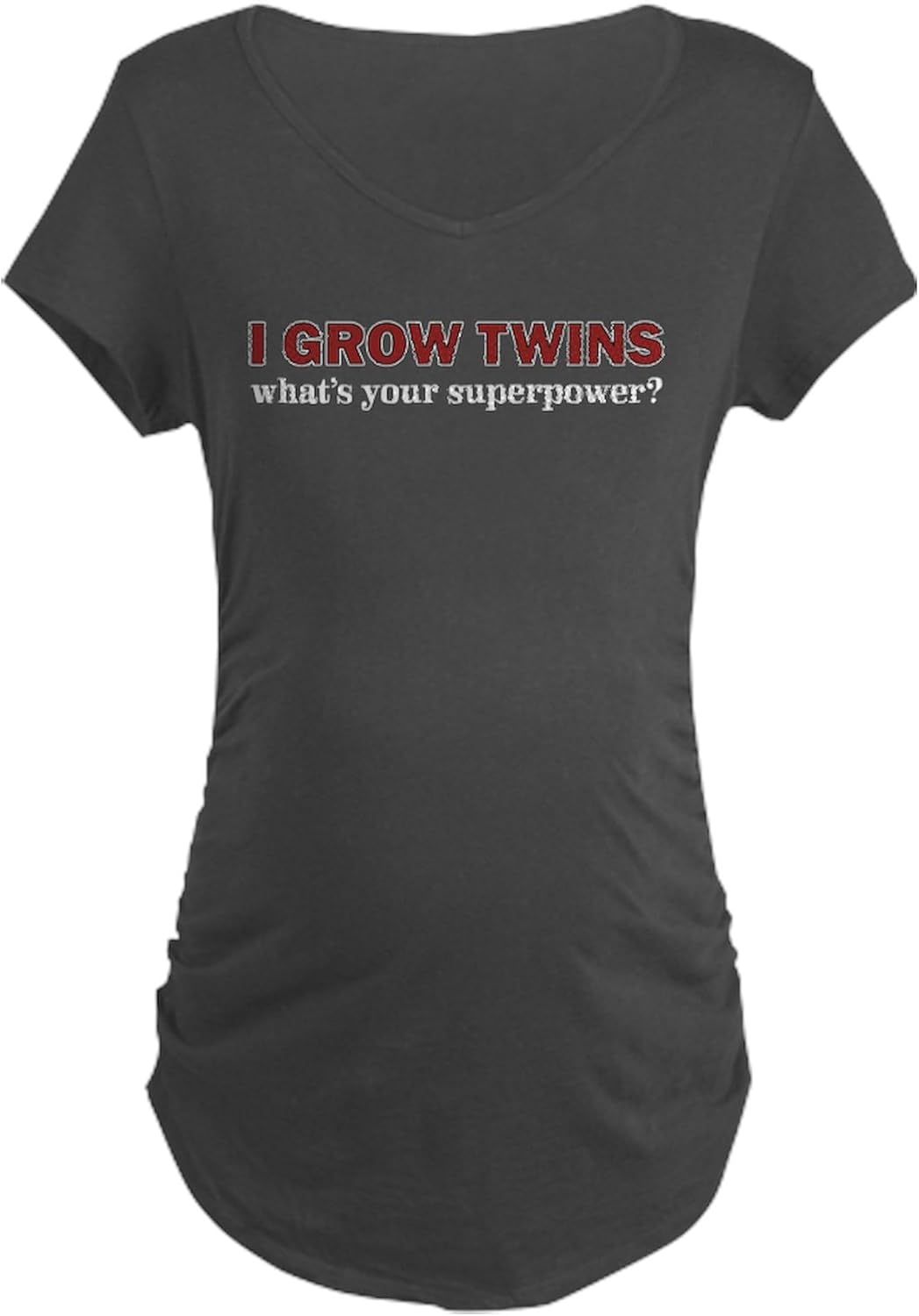 CafePress Maternity Dark T Shirt Women's Maternity Ruched Side T-Shirt