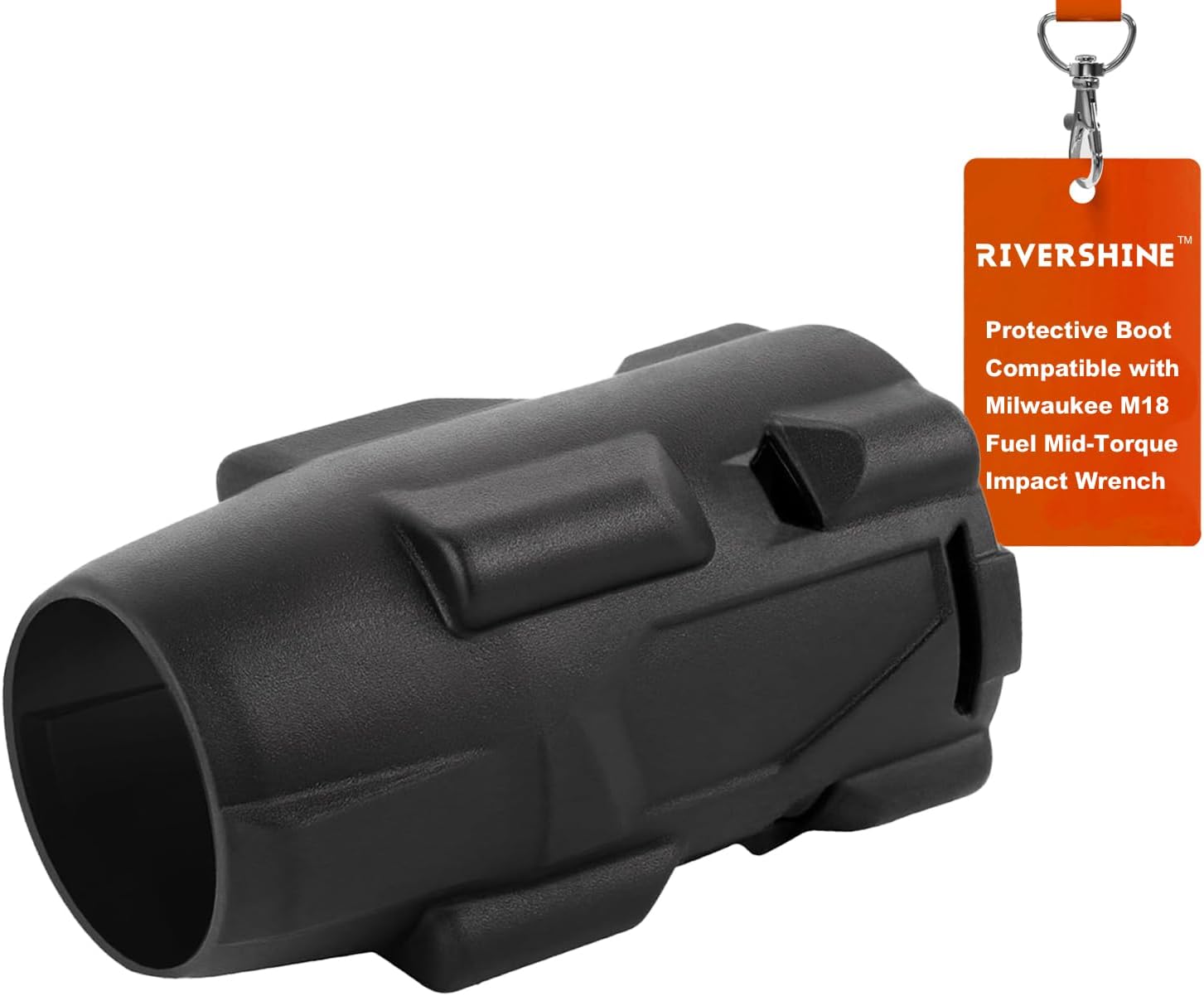 Rivershine Protective Rubber Boot Cover for 18V Mid-Torque Impact Wrench, Heavy Duty Impact Driver Boot, Power Tool Protective Sleeve (1 Pack)