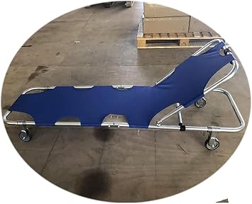 Lightweight Aluminum Alloy Folding Stretchers Folding Stretcher Portable With Wheels, With Wheels And Backrest Medical Emergency Stretcher Bed