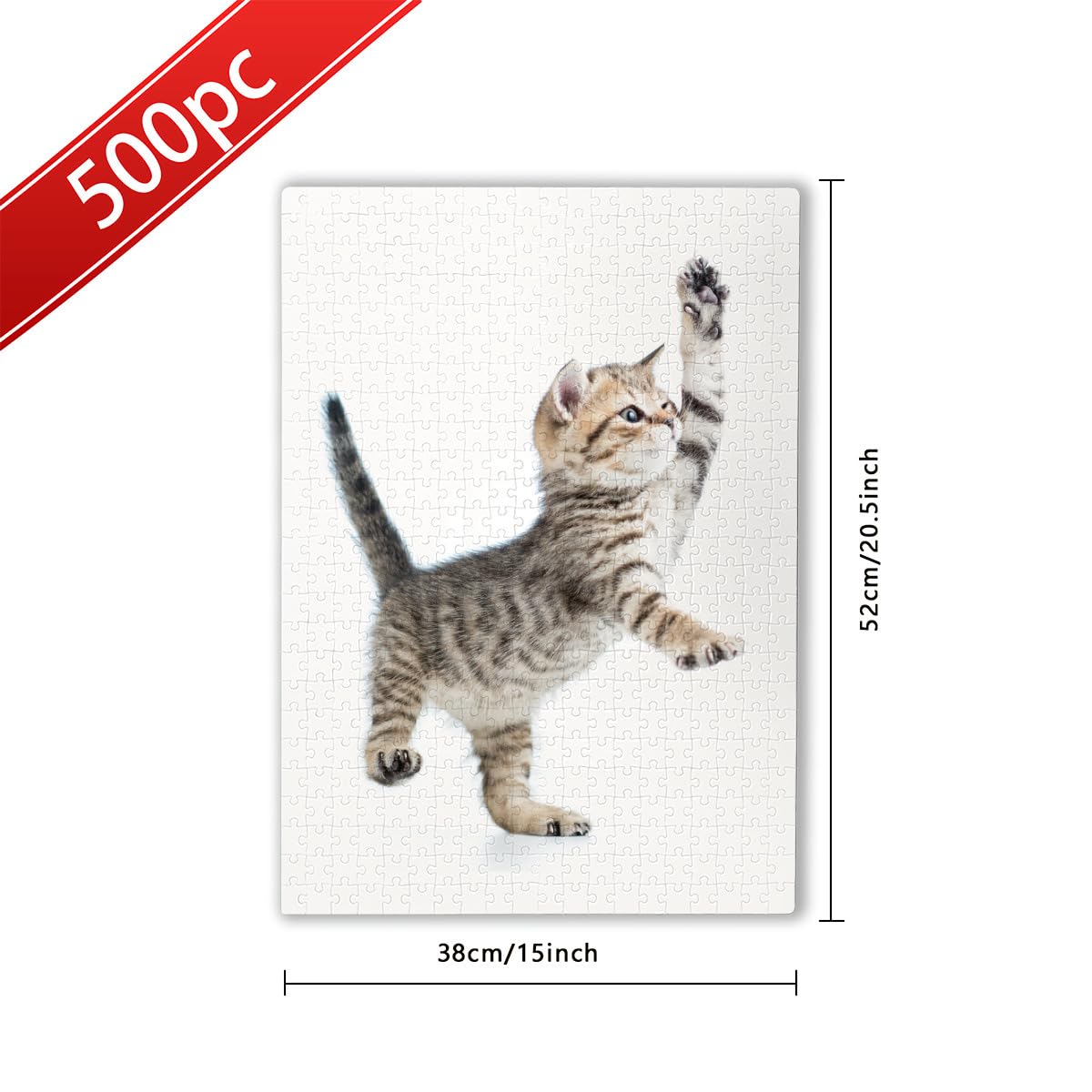 美品 送料無料】猫 バイク ジグソーパズル 500 完成品 廃盤