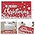 CAROMIO Christmas Doormat Holiday Door Mat Winter Christmas Snowflake Indoor/Outdoor Welcome Mat Floor Doormat for Home Decoration Christmas Rug Entryway Front Porch Decor, Red, 17x29 Inch