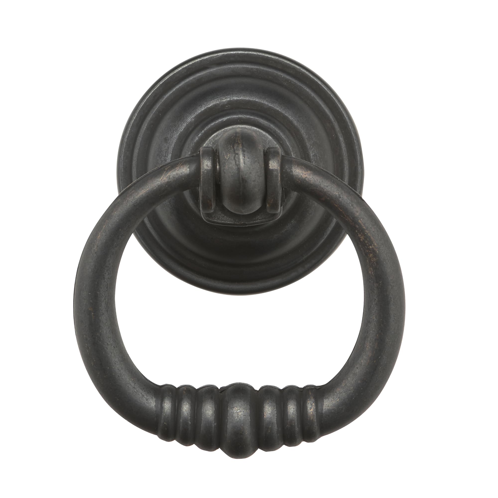 Richelieu Black Hardware - Bp30188909 - Traditional Metal Ring Pull - 3018 - Matte Iron Finish