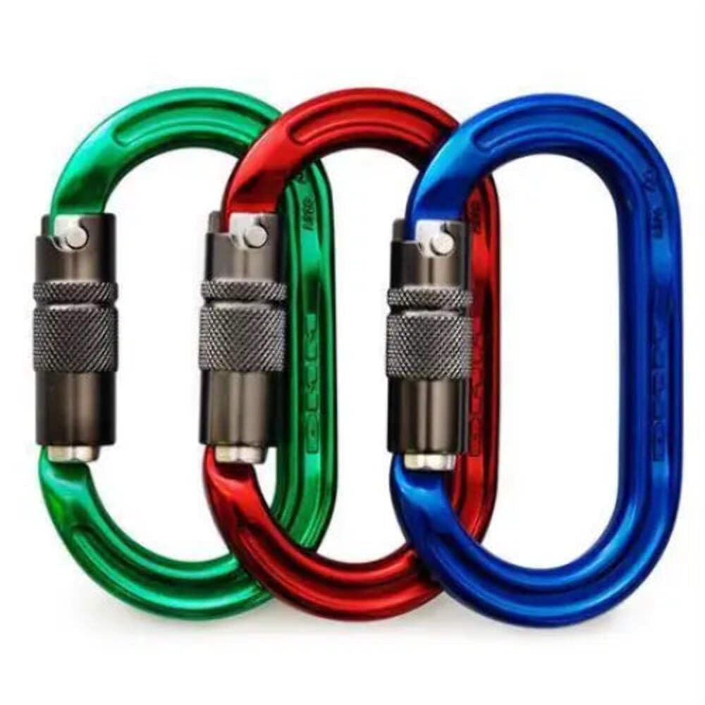 DMM Ultra Oval Locking Carabiner - Lock Safe 3 Color Pack by DMM