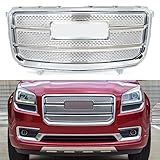 SAIQINGSP Front Grille Assembly Compatible with 2013-2016 GMC Acadia Denali Style Chrome Grill Replace for 22814532