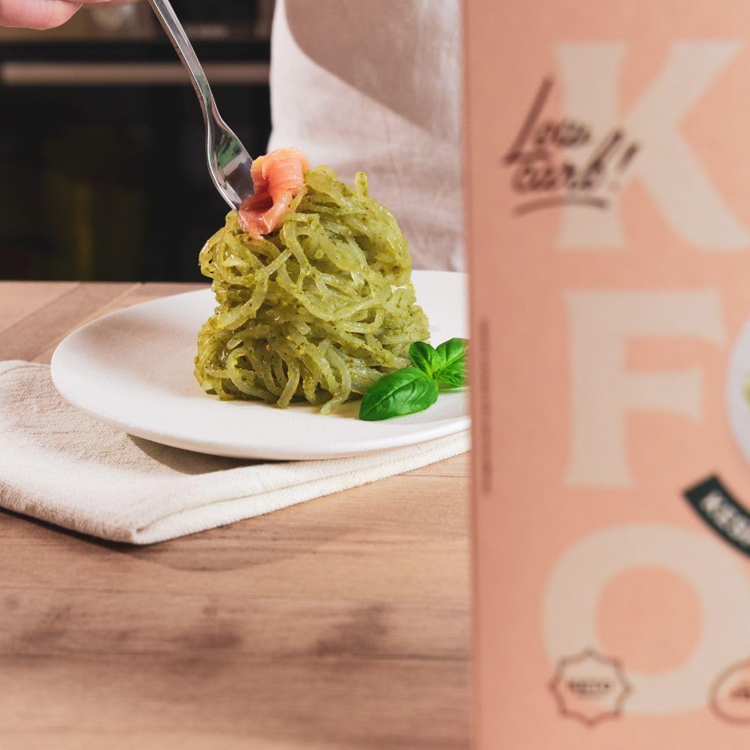 Kefood® Kit Pasta Keto (Box Scorta 6 Confezioni) – Mix 2 Spaghetti, 2 Riso, 2 Gnocchi – Pasta di Konjac Shirataki Senza Glutine e Low Carb