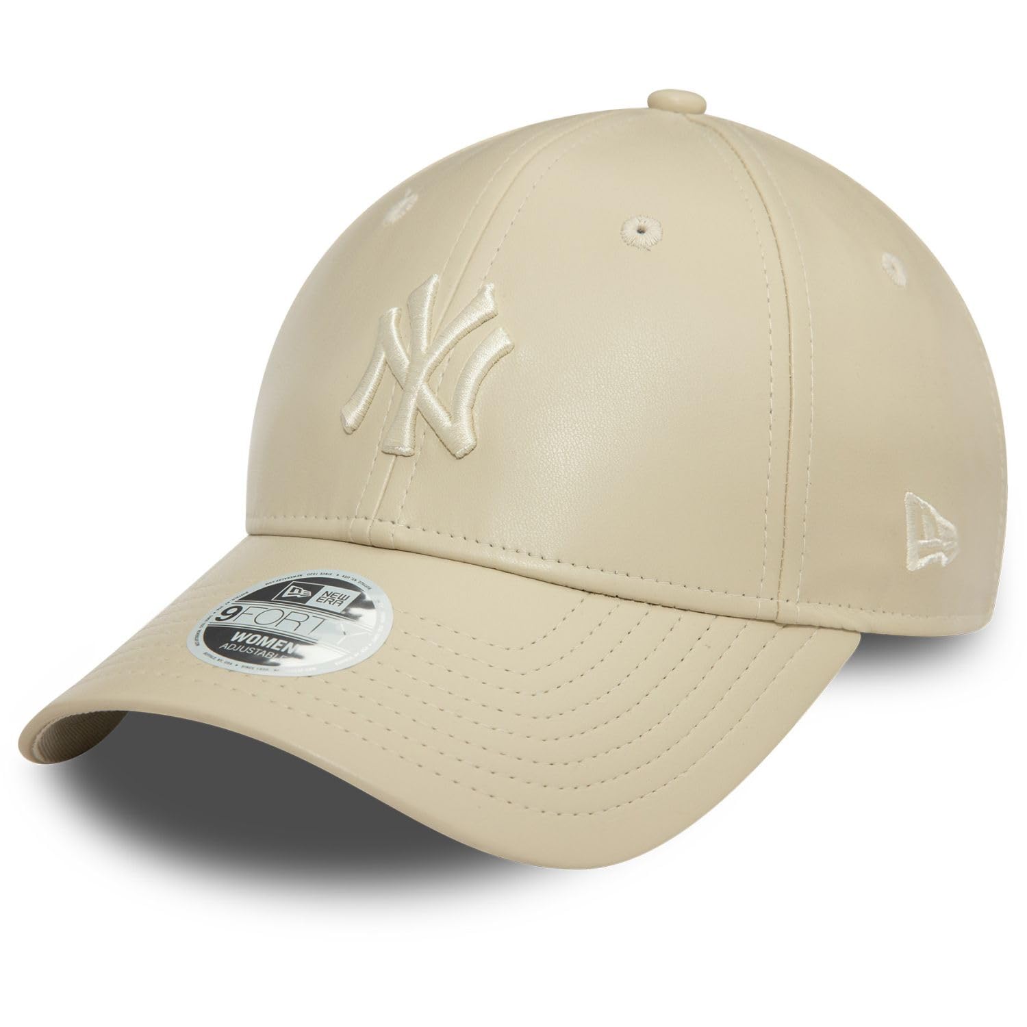 New Era 9Forty Womens Cap - Leatherette NY Yankees Beige