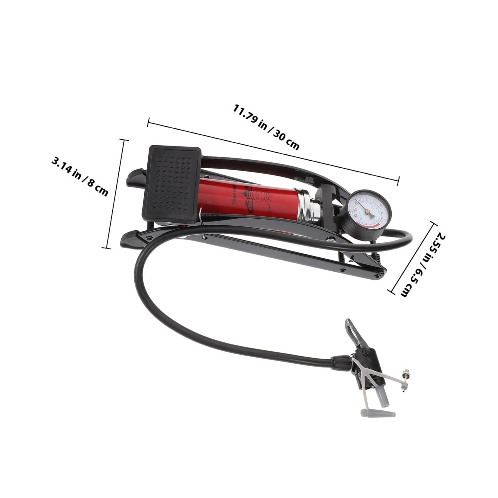 Gatuida Pompa Bici Verticale Portatile Alta Pressione con Gonfiatore Versatile per Bicicletta Auto Accessorio Ciclistico e Resistente con Funzionamento Facile e Rapido