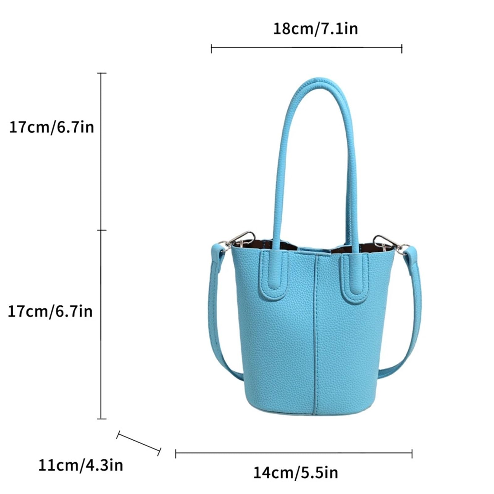 Conjunto de bolso bandolera estilo cubo vertical for mujer, color puro, verano lujo Para Viajes Compras Trabajo Citas