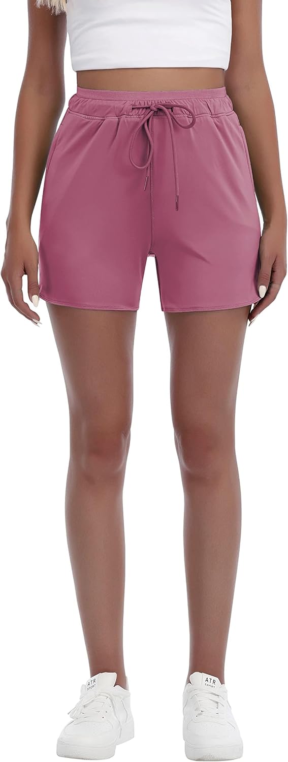 Women's Shorts Casual Comfy Hiking Athletic Shorts Yoga Lounge Active Workout Running Shorts with Pockets - Image 3