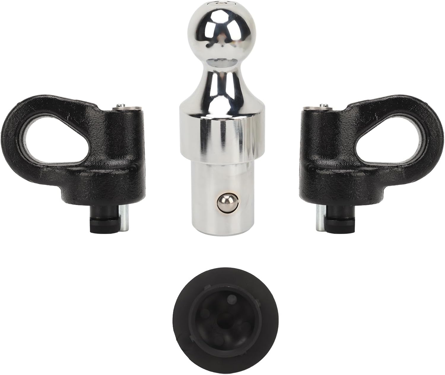 Gooseneck Trailer Hitch Ball, 2-5/16in Gooseneck Ball, Safety Chain Kit for 2500 3500, Gooseneck Ball Kit