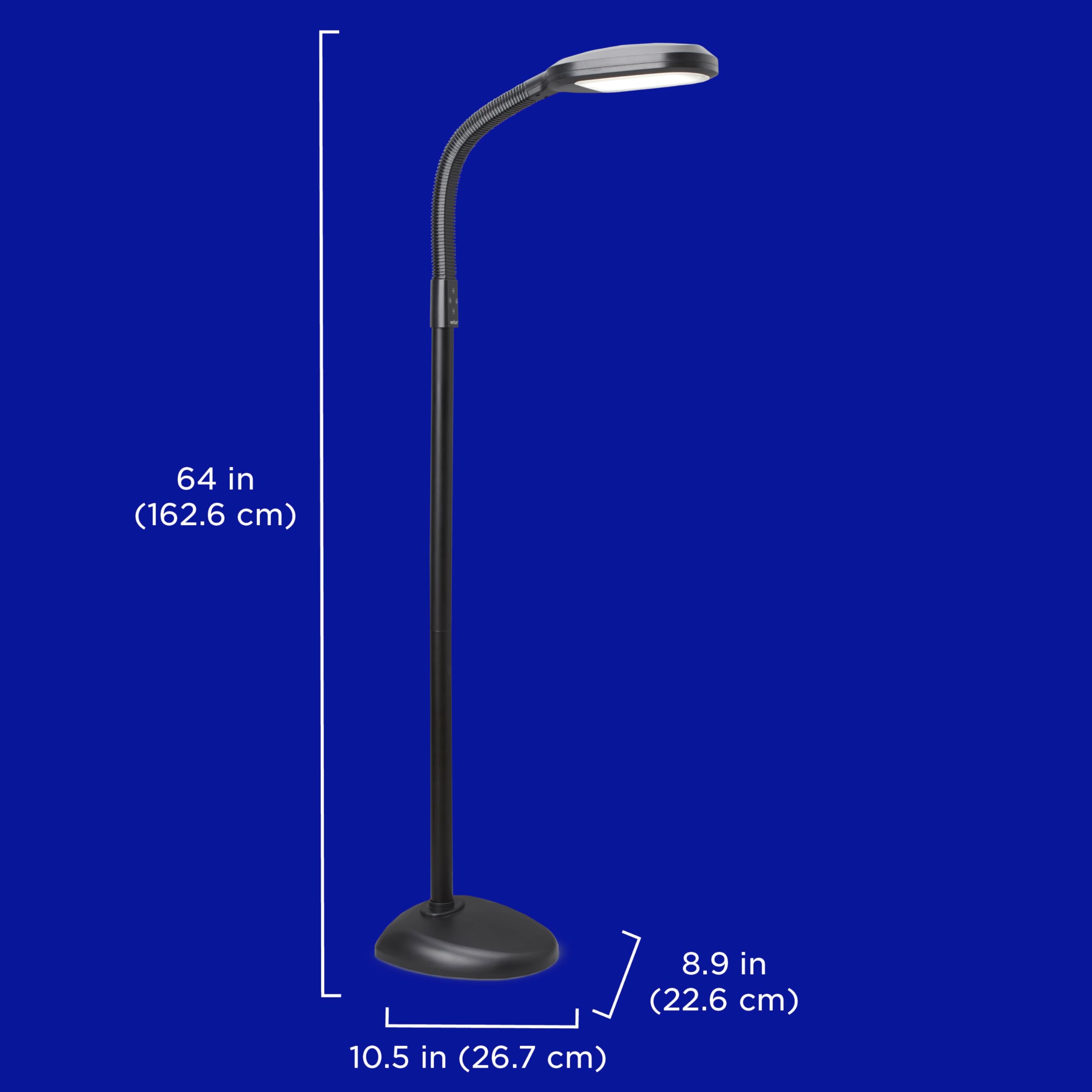 Verilux Original SmartLight LED Floor Lamp Full Spectrum Natural Daylight for Reading, Artists, Crafts Dimmable - Adjusta...