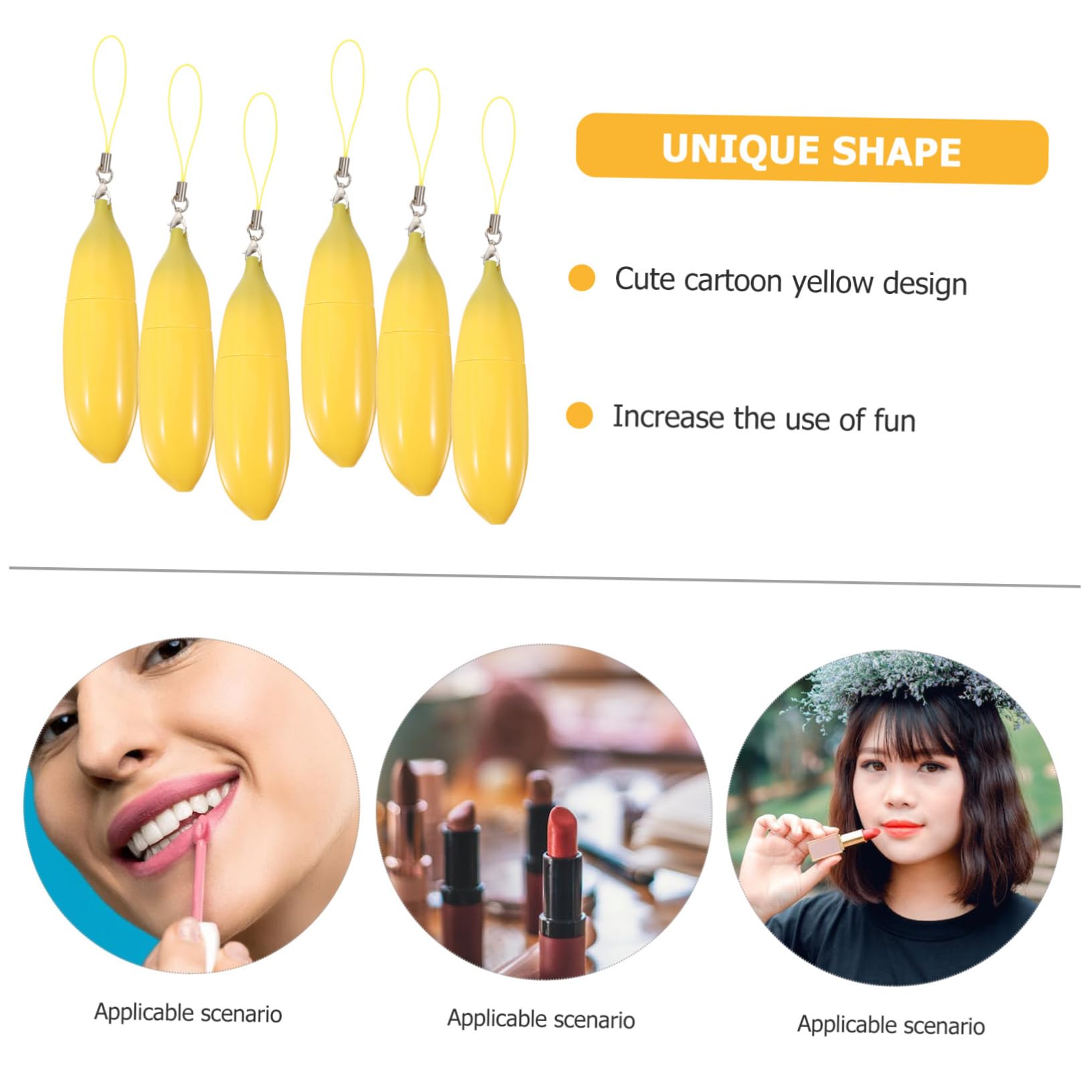 Didiseaon 5 Juegos Gel Máscara Para Dormir De Labios Pasta Bálsamo Labial Brillante Brillo Líquido Tinte Abeja Equipo Delineador De Labios Dispensador El Plastico 6 Piezas * 5