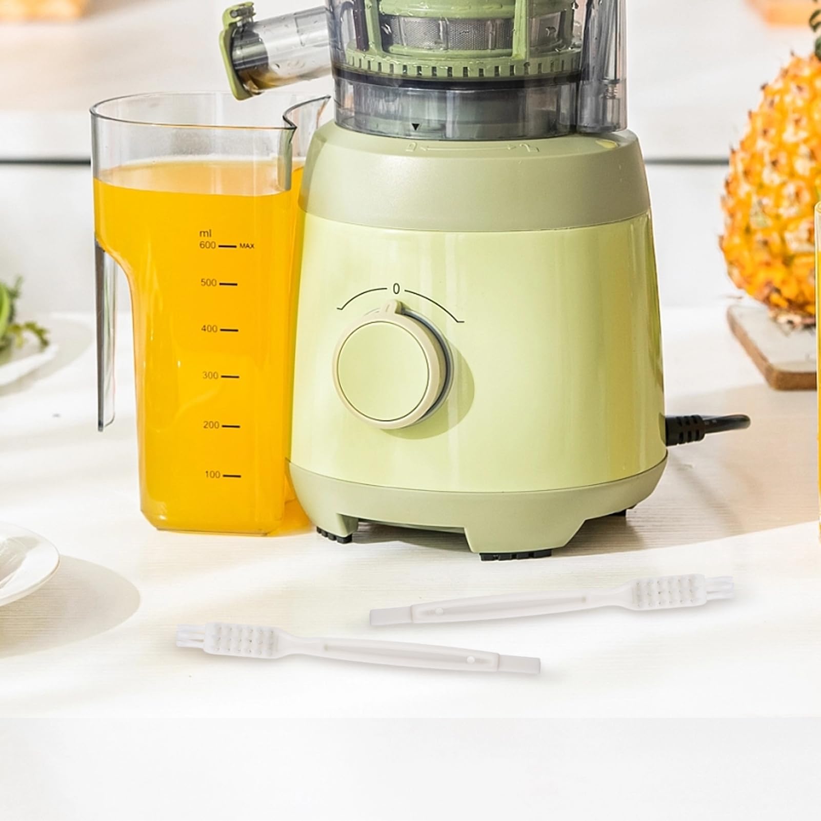 Cepillo de Limpieza para exprimidor de Frutas, Cepillo de Limpieza para máquina exprimidora, Cepillo Limpiador de Grietas Fino, Cepillo de Limpieza eficaz para exprimidor, Herramientas de Limpieza