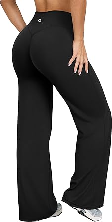 OQQ Yoga Pants Women High Waist Stretch Casual Soft Straight Leg Bottoms