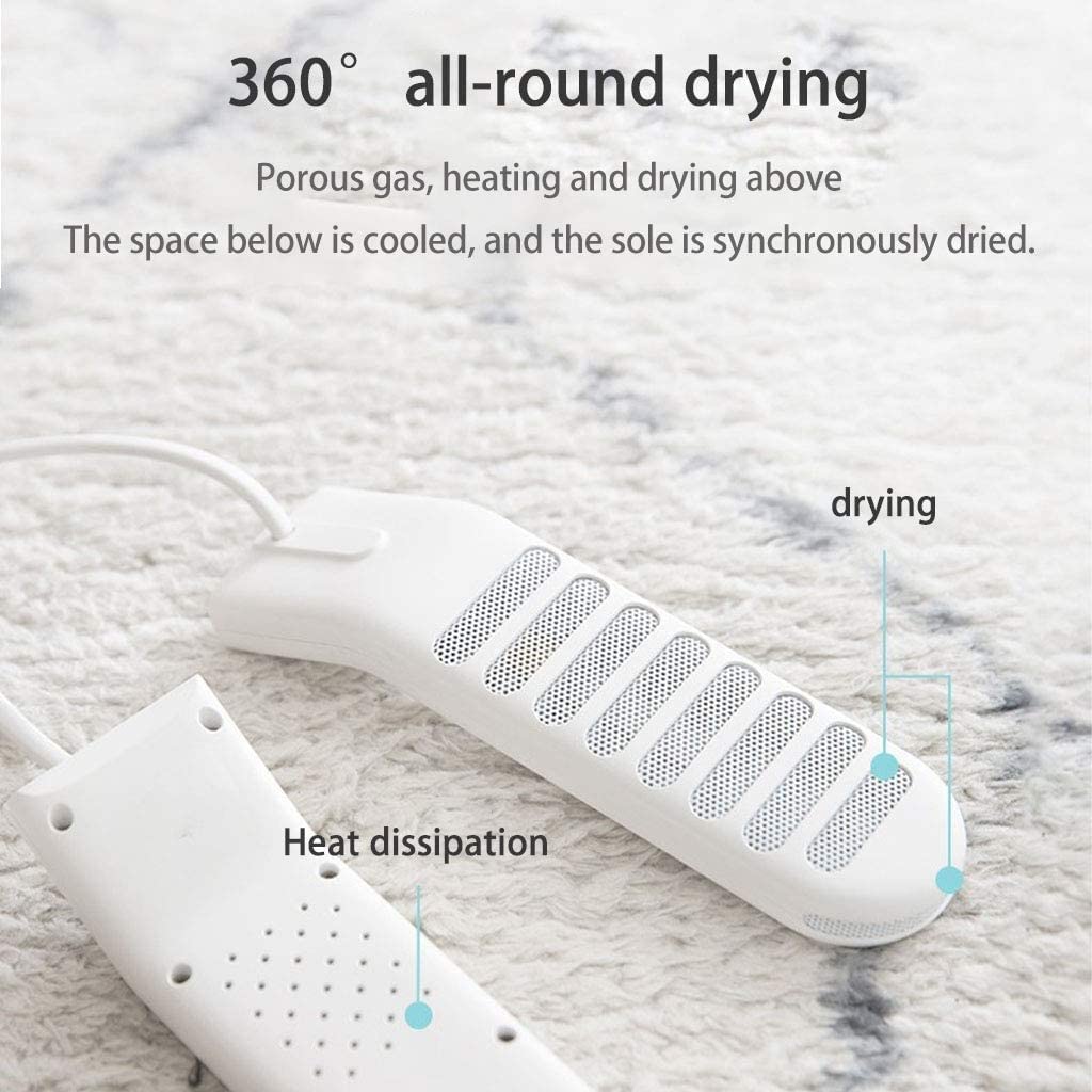 Schuhtrockner, USB Fußtrockner, Schuhtrockner Dritter Gang Thermostat zeitliche Koordinierung Tragbar Heizungswärmer Stiefeldeodorant Entfeuchtungsgerät
