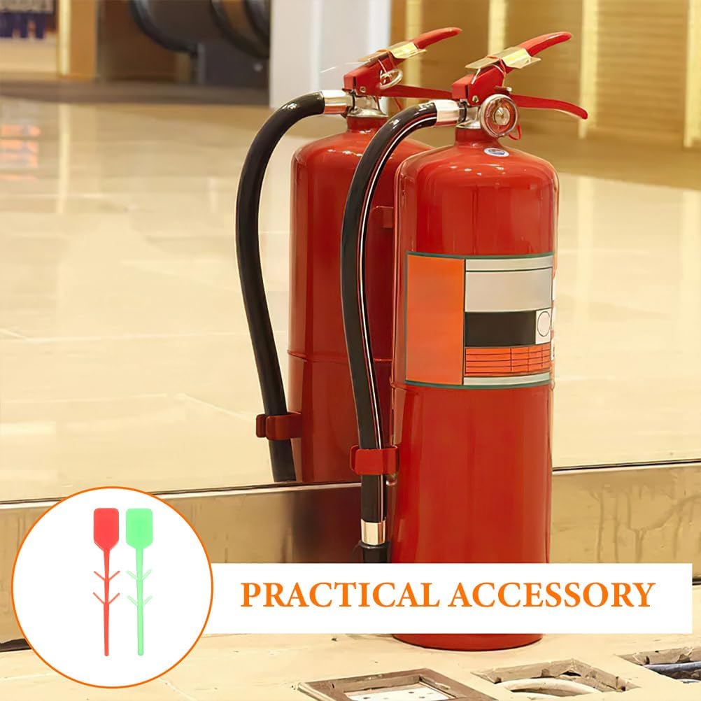 OSALADI 200pcs Fire Extinguisher Pull Pins Seals Plastic Fire Extinguisher Lock Pin Replacement Latch Fire Extinguisher Safety Pin Fire Fighter Tools Equipment Accessories Supplies