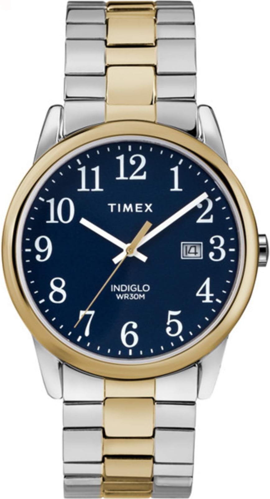 タイメックス イージーリーダー 日付拡張バンド 38mm 腕時計 Two-Tone/Blue