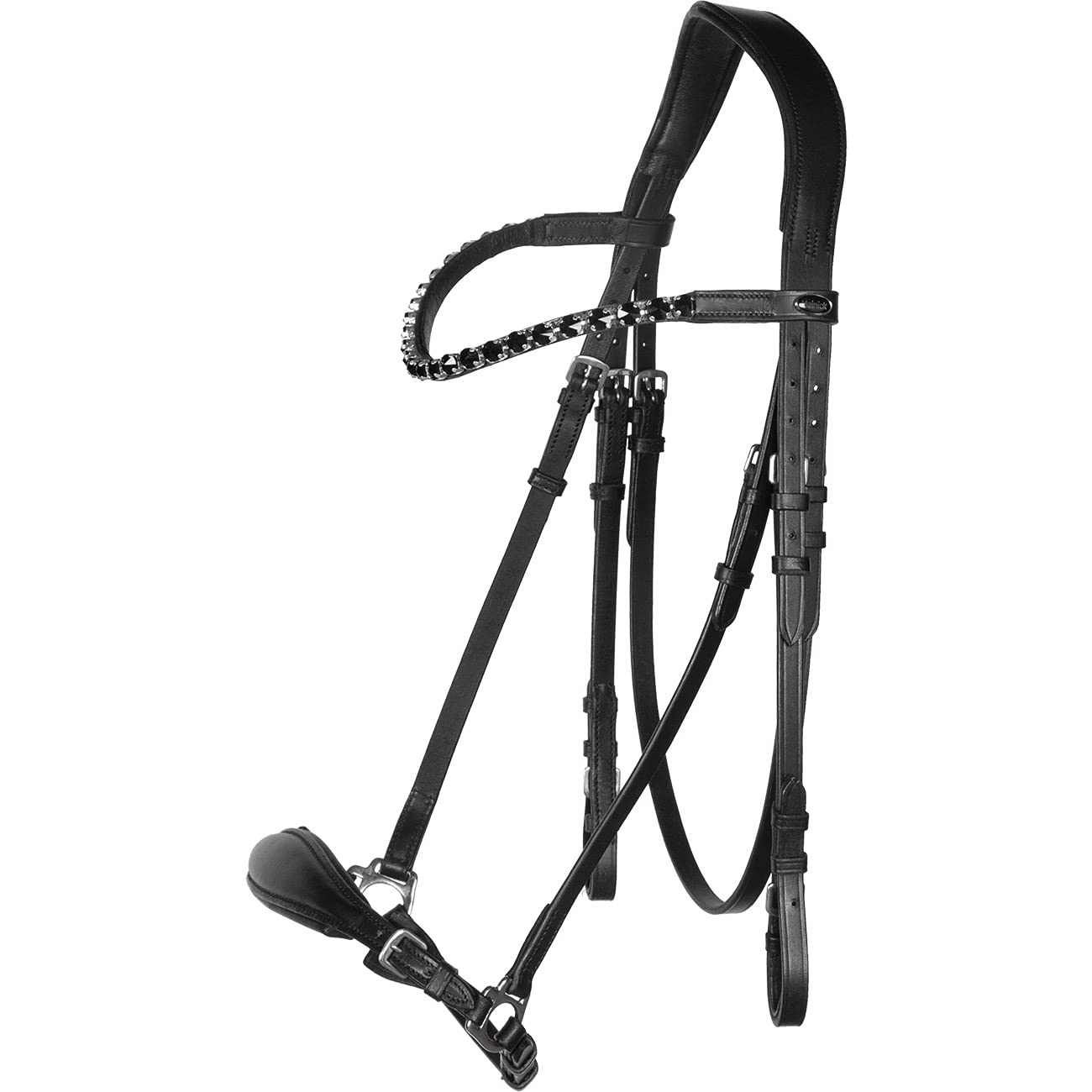 Trense Soft Hannoveranisch verstellbar Stride Schwarz ~ Glow-Black ~ Warmblut